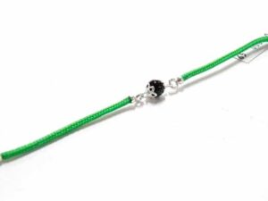 Bracciale Argento Cordino Banbina\o Su Coccu Kokos Sabegia (13cm)