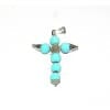 Ciondolo Croce In Turchese Argento 925%°