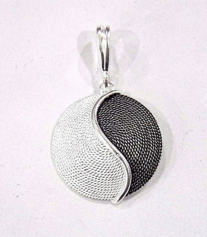 S-L1600132.Jpg Silver Two-Tone Corbula Pendant In 4 Colour Variations - Lady M Sardinia