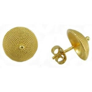 Pendientes de botón de corbula (1,4 cm) filu&trama