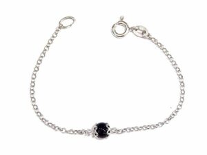 Bracciale Argento (19,5cm) Su Coccu Kokos Sabegia ONICE 6MM