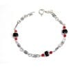 Silver bracelet with coral Su Coccu Kokos Sabegia Filu&Trama