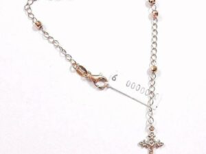 Silver Madonna Rosary Bracelet