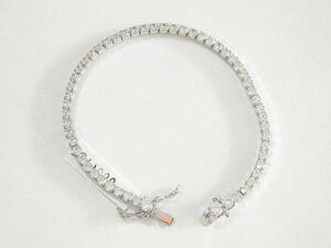 Pulsera de tenis de plata