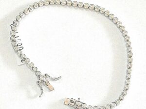 Silver tennis bracelet