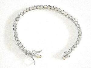Silver tennis bracelet