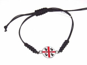 Silver 4 Moors Flag Bracelet