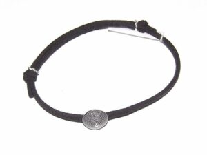 Sardinian silver button bracelet