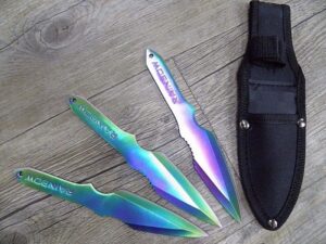 Coltello Da Lancio per bersaglio 3 Pezzi Con Custodia (16,5cm)