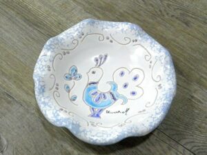 Cenicero Pavoncella Ceramica Sarda (15x5 cm) Colores a elegir