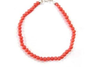 Bracciale Palline Corallo bambinoa argento 925%°°