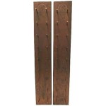 Espositolre Due Pannelli In Legno Da Parete Per Pistola Spade Fucili Denix