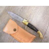 Cuchillo logudoresa mango de cuerno de muflón con bloqueo de hoja (26Cm)