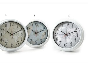 OROLOGIO DA PARETE "WORLD" colori assortiti Grande DIAM. 40XH6 CM