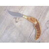 Handmade Arburesa knife with rough mouflon horn handle (25 cm)