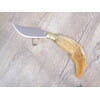 Handmade Arburesa knife with rough mouflon horn handle (25 cm)