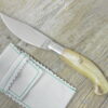 Coltello artigianale Pusceddu Arburesa manico in corno di montone grezzo (18cm)