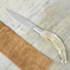 Coltello artigianale pusceddu Arburesa manico in corno di montone grezzo (20 cm)