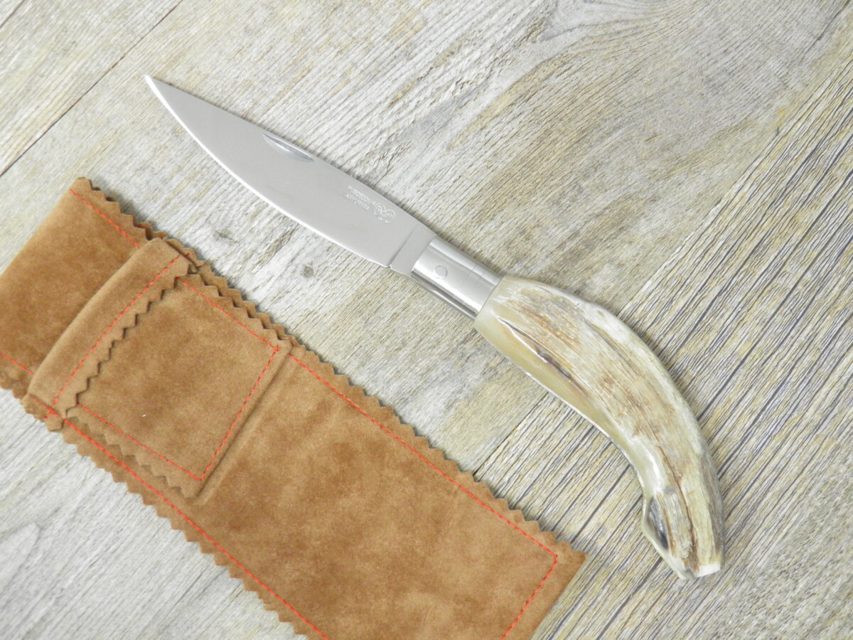 Coltello Artigianale Pusceddu Arburesa Manico In Corno Di Montone Grezzo (20 Cm) - Lady M Sardegna Coltello Artigianale Pusceddu Arburesa Manico In Corno Di Montone Grezzo (20 Cm)