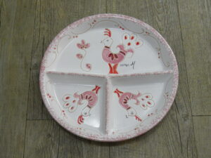Antipastiera tonda 3 sevizi Pavoncella (26 cm) 3 colori a scelta