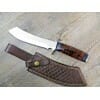 Craft knife PALISSANDER WOOD HANDLE LEATHER sheath (32cm)