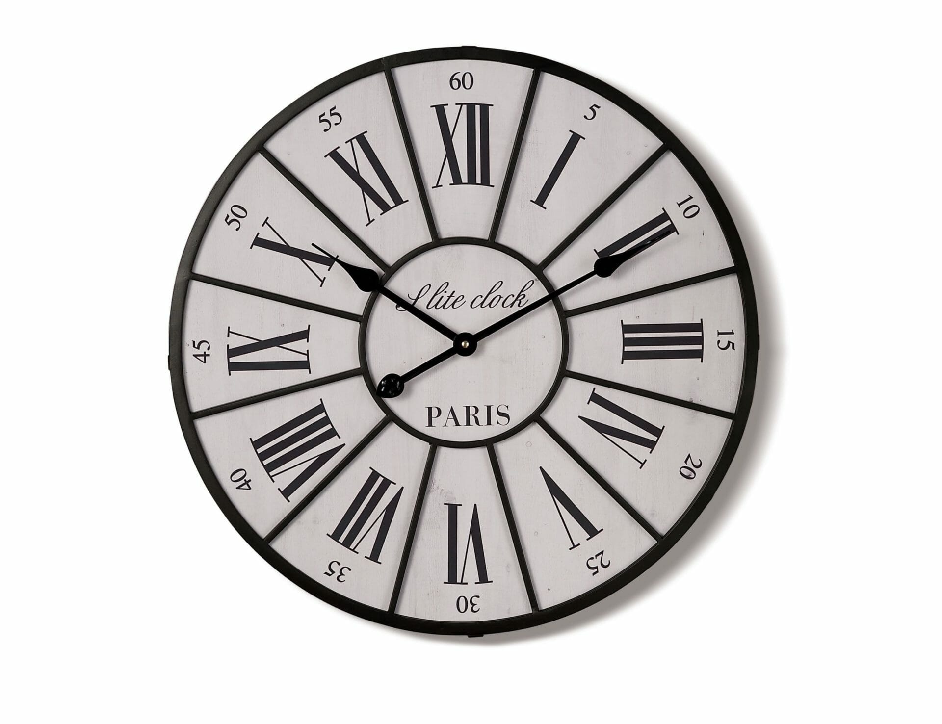 Reloj de pared gigante de madera y metal Diam. 58 cm - Lady M Sardegna Reloj de pared gigante de madera y metal Diam. 58 cm - Lady M Sardegna