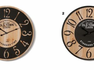 OROLOGIO DA PARETE Gigante legno DIAM. 58 cm