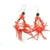 Pendientes Colgantes Ramitas de Coral con su coccu