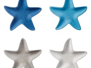 MDF starfish centrepiece container sea line decoration 35 cm