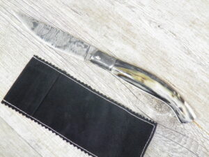 Coltello artigianale Arburesa lama forgiata da scanno conro montone (26,5cm)