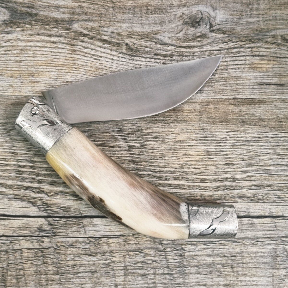 20260613_120137 Coltello Artigianale Arburesa In Corno Di Montone Da Scuoio (21Cm) - Lady M Sardegna