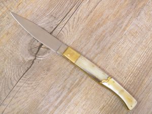 Coltello Pattada Manico in Corno Di Bue lama da 11cm (24cm)