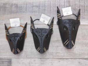 Maschera in legno Boes - Merdules tradizionale sarda 3 misure da parete