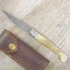 Pattada Damascus Knife Rough Mouflon Horn Handle (20,5cm)