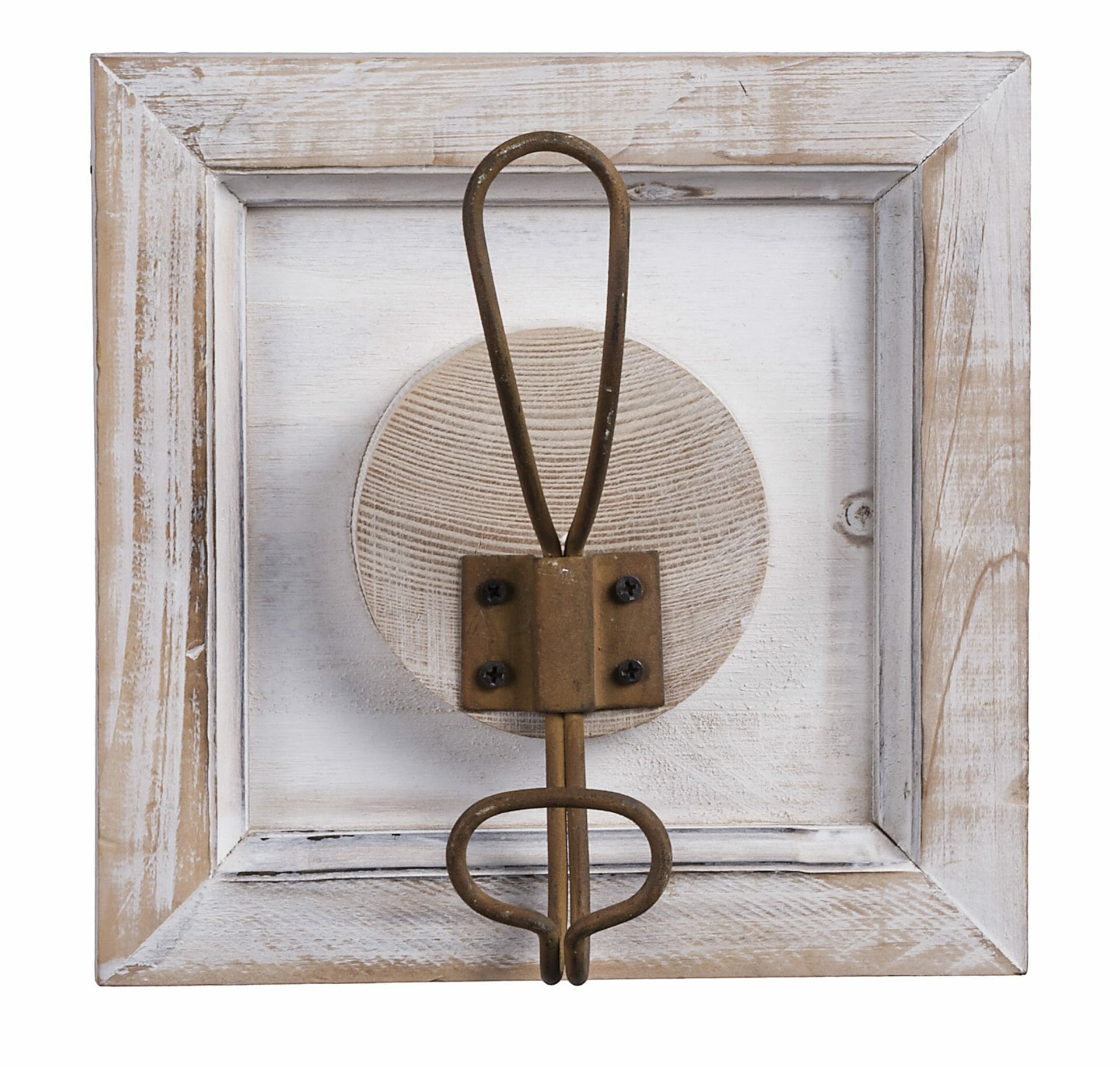 Appendiabiti in legno e metallo 1 gancio