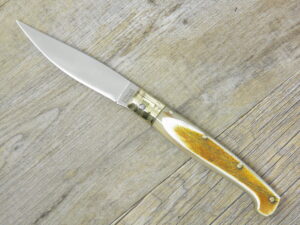 Coltello Pattada Pintus Manico in Corno Di Bue Grezzo (20cm)
