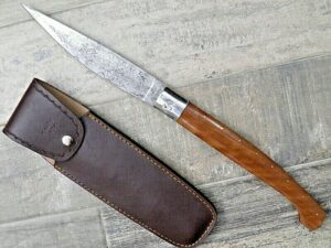 Coltello Pattada Damasco Manico in legno di castagno (55cm)