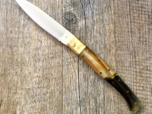 Coltello Pattada Manico in Corno Di Bue lama da 11cm (24cm)