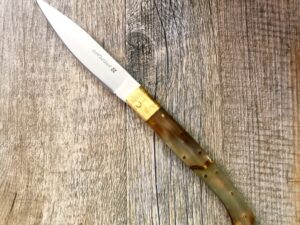 Coltello Pattada Manico in Corno Di Bue lama da 11cm (24cm)