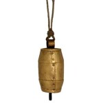 Campanaccio Dorato Grande Con Corda Scacciapensieri  (15 X 6 Cm)
