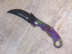 Coltello serramanico serigrafia sardegna 4 mori (17cm)