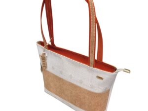 Borsa in sughero naturale con tappeto sardo da donna tracolla 100% made in sardegna