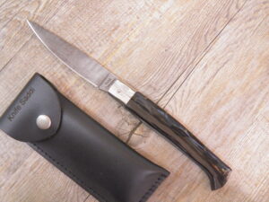 Coltello artigianale Pattada Damasco Manico in corno di bufalo (27,5cm)