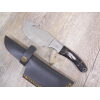 Cuchillo desollador hecho a mano mango de cuerno de búfalo con cuchillo desollador (22,5 cm)
