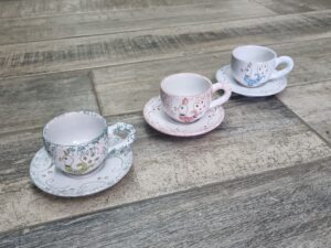 Ceramica Sarda Pavoncella Tazzina tradizionale Da Caffè in 3 colori