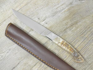 Coltello artigianale dorgalesa manico in corno di montone grezzo (26cm)