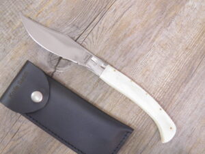 Handmade Arburesa shinbone knife Steel blade (27cm)