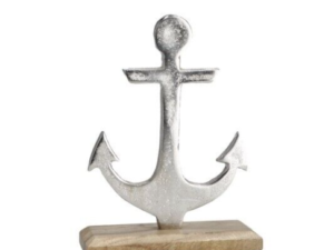 Standing Anchor 15X7X H.21 CM in wood and metal