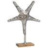Estrella gigante de pie 31X9X H.41 CM en madera y metal