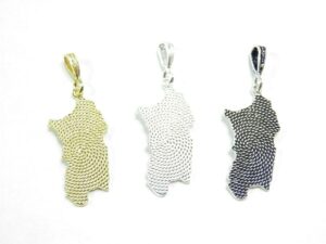 Corbula Sardinia charm pendant In filigree 3 sizes